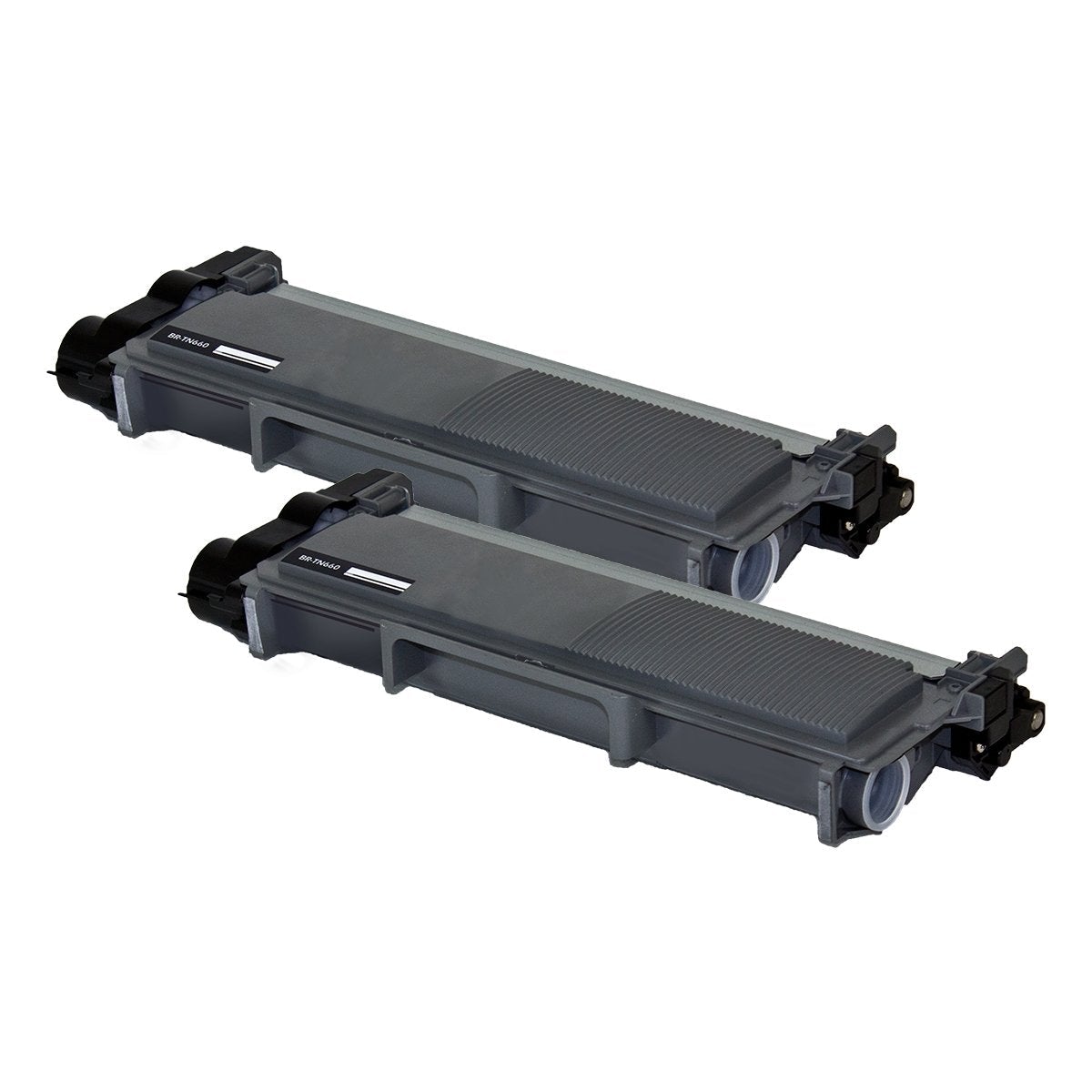 Brother compatible two pack of TN630, TN660 high yield black toner printer cartridge