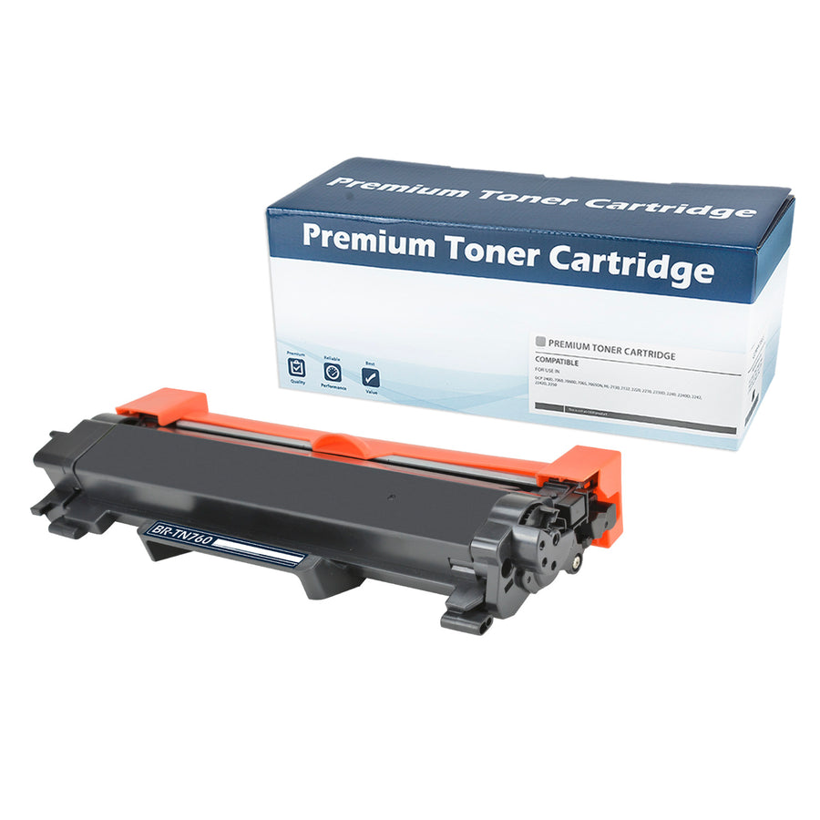 Brother compatible TN730, TN760 black toner printer cartridge high yield
