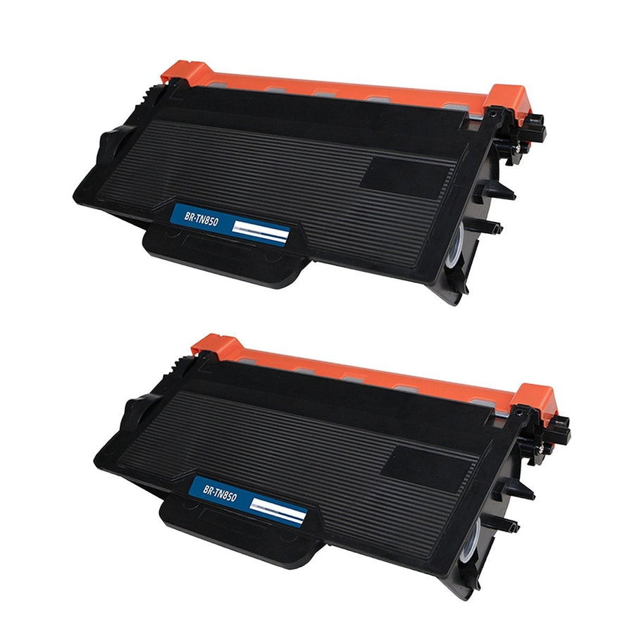 Brother compatible 2 pack TN820, TN850 black toner printer cartridge high yield