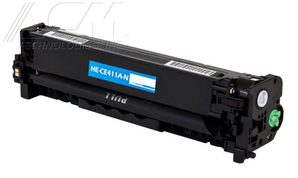 HP CE411A compatible cyan printer toner cartridge