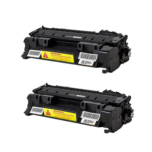 HP 2 pack CF280A compatible black toner cartridge