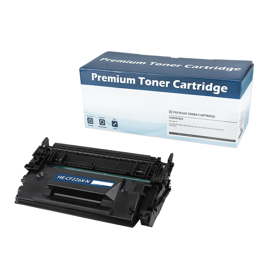 HP CF226X compatible high yield black toner cartridge