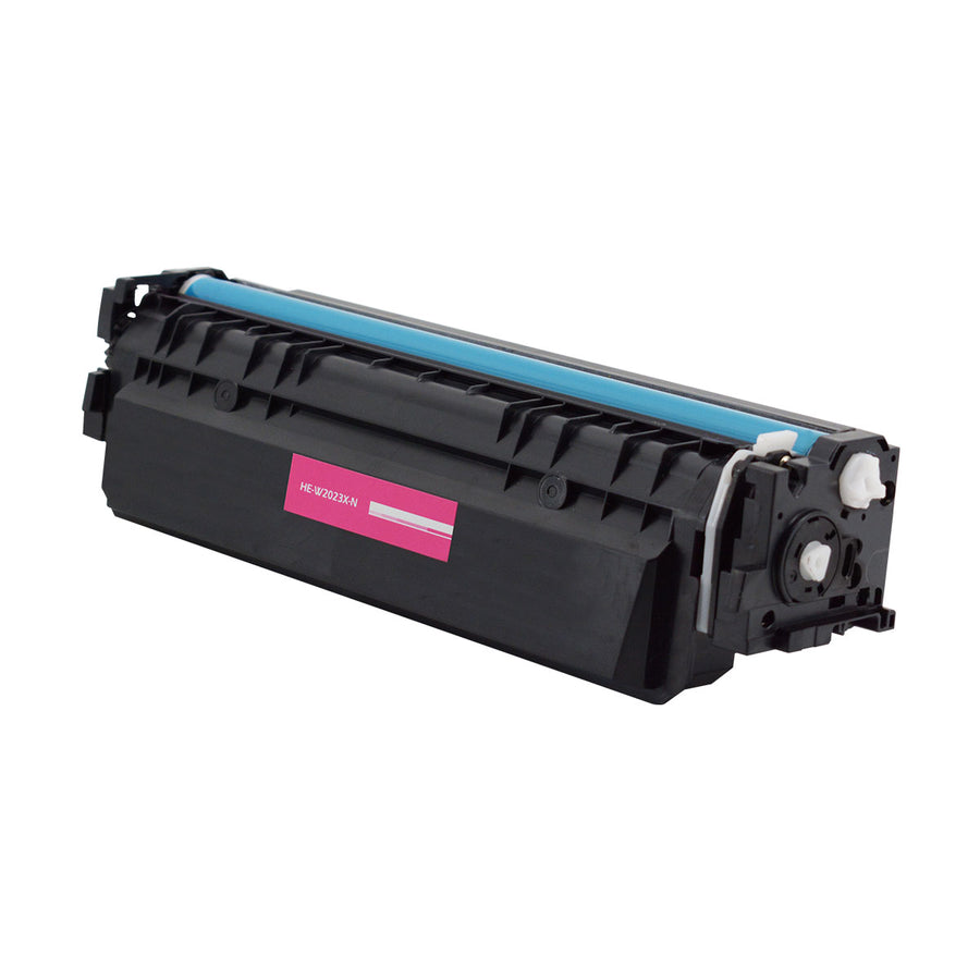 HP with a new chip W2023X compatible magenta toner printer cartridge high yield