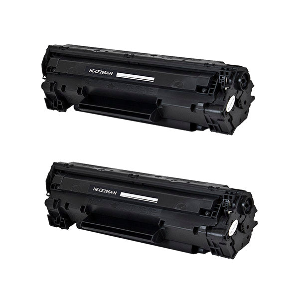 HP 2 pack CE285A compatible black toner printer cartridge