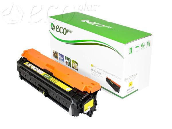 HP CE742A compatible yellow toner cartridge