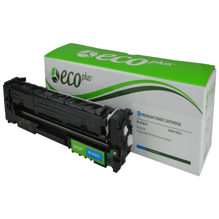 HP CF401X compatible high yield cyan printer toner cartridge