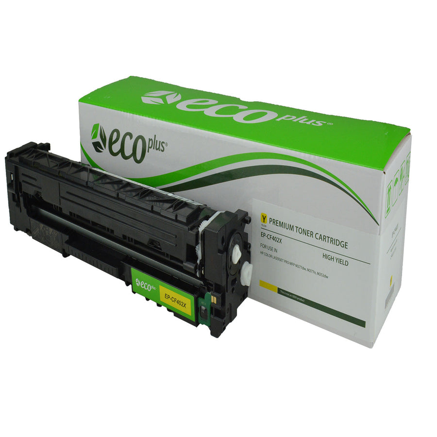 HP CF402X compatible high yield yellow toner cartridge